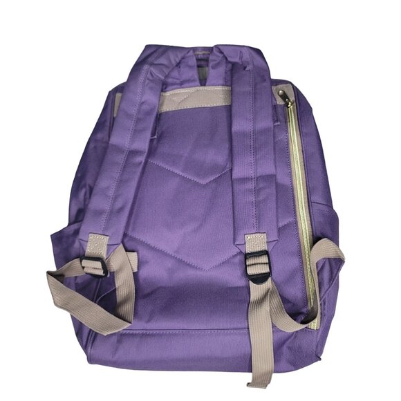 Himawari Large Capacity Purple Backpack With USB Port & Multiple Pockets travel - Picture 10 of 11